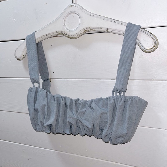 Montce Light Denim Victoria Bikini Top size XL - Picture 7 of 8